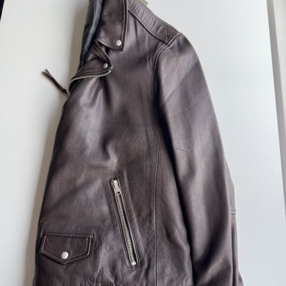 Men’s ALLSAINTS Tyson Leather Biker Jacket XXL - Picture 4 of 7